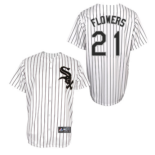 Tyler Flowers #21 Youth Baseball Jersey-Chicago White Sox Authentic Home White Cool Base MLB Jersey